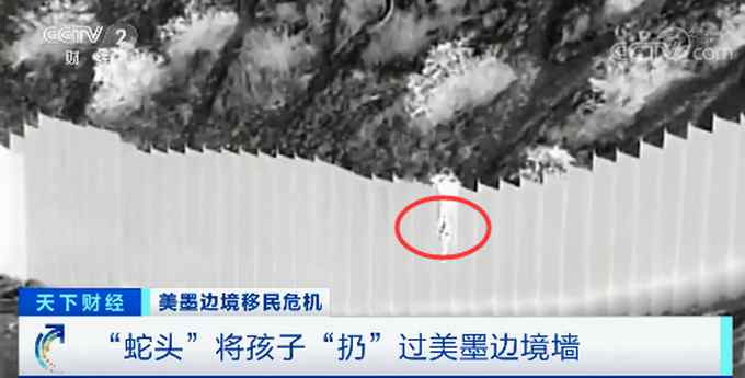 这一幕令人震惊！4米高的围栏 墨西哥“蛇头”将孩子扔过美墨边境墙