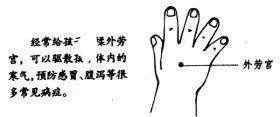 外劳宫的准确位置图 经外奇穴——外劳宫 祛风通络、活血止痛