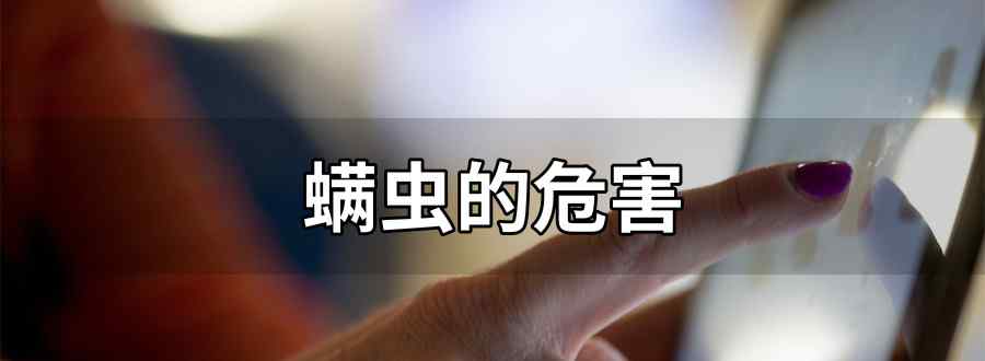 螨虫的危害