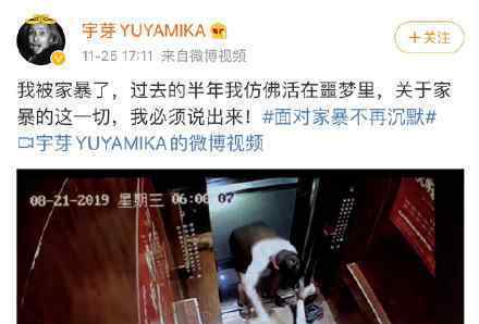宇芽:不知道那么多女性被家暴 这是什么情况