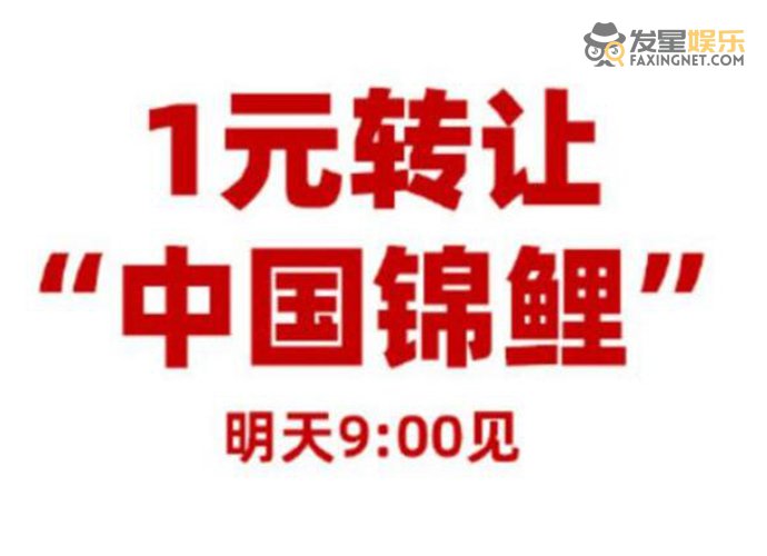信小呆 信小呆一元转让中国锦鲤 看了结果网友大失所望是营销
