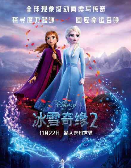 冰雪奇缘2票房 创动画电影全球开画纪录 具体票房数据