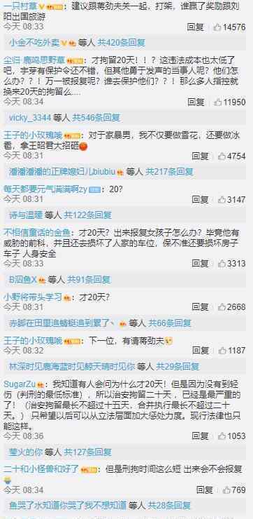 宇芽前男友被行拘 行政拘留二十日并处罚款