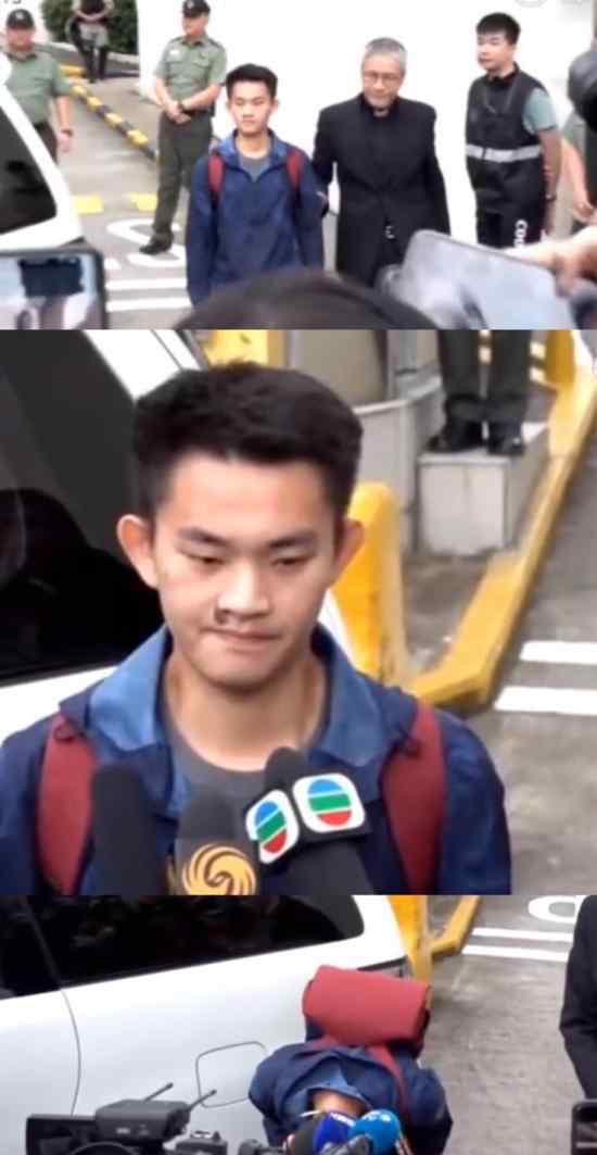 陈同佳向香港人致歉 希望香港早日恢复平静