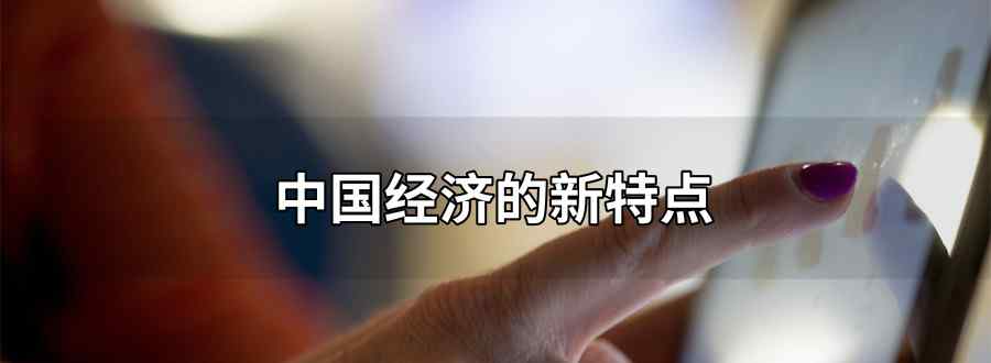 中国经济的新特点是