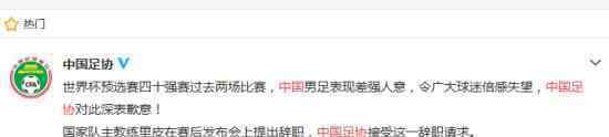 中国足协致歉 中国足协为什么道歉起因是什么