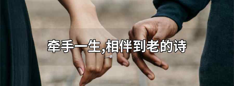 牵手一生 相伴到老的诗文章配图