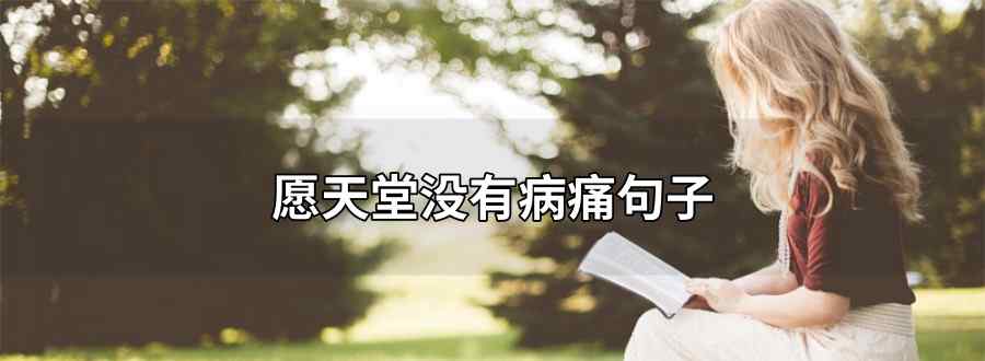 愿天堂没有病痛句子