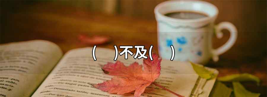 什么不及什么四字成语