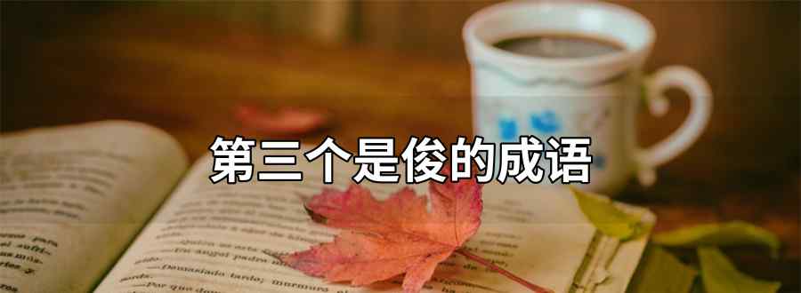 第三个是俊的成语