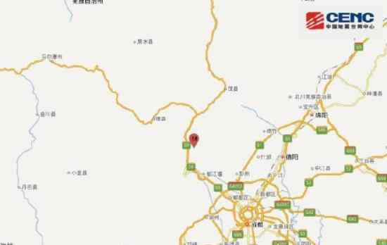 四川阿坝州汶川县发生3.4级地震?四川地震 震源深度22千米