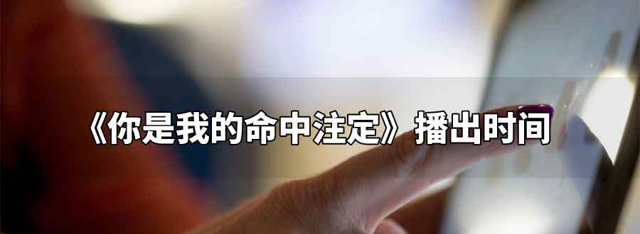 你是我的命中注定播出时间