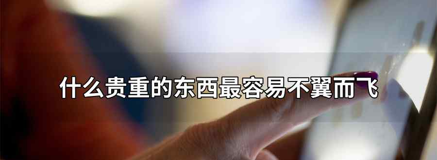 什么贵重的东西最容易不翼而飞