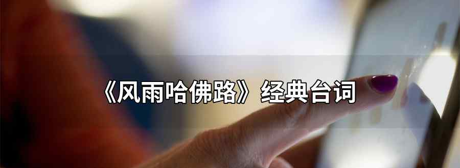 风雨哈佛路经典台词