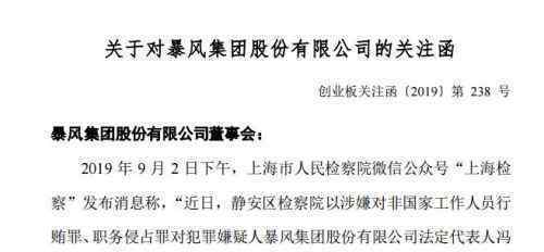暴风集团收关注函 暴风集团收什么关注函内容是什么