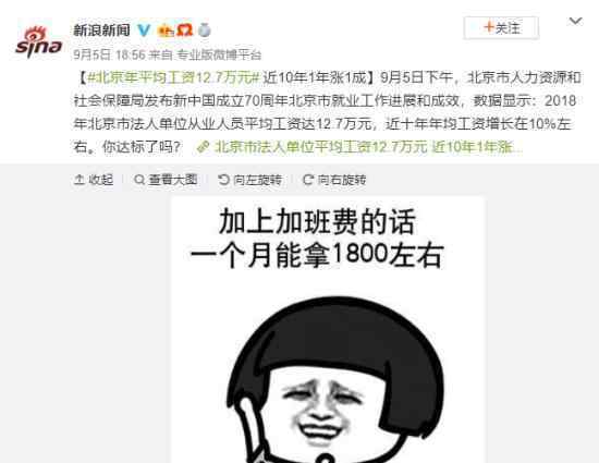 北京年平均工资是多少，你达到这个标准了吗?