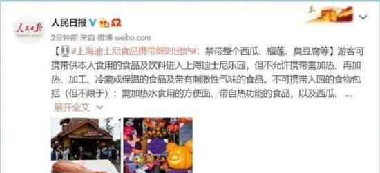 迪士尼食品细则 上海迪斯尼官方怎么说能带不能带哪些