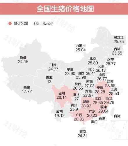 猪肉价格将大体保持平稳 现在猪肉多少钱?