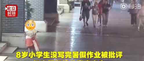 8岁小学生扛枕头离家暴走20公里 为什么离家出走