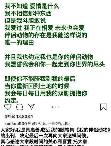 具惠善暂时中断演艺活动 具惠善怎么说的为什么