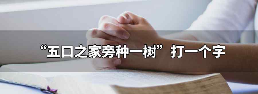 五口之家旁种一树打一个字