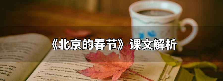 北京的春节课文解析