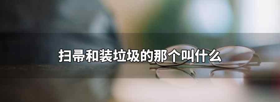 扫帚和装垃圾的那个叫什么