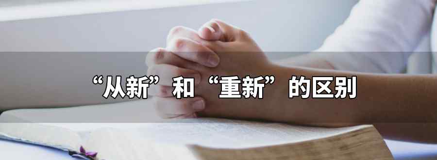 从新和重新的区别文章配图