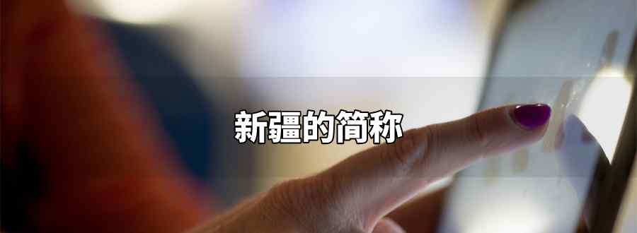 新疆的简称