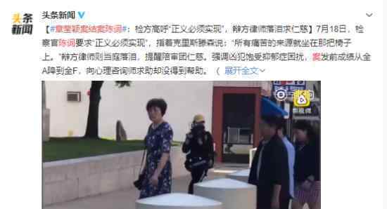 章莹颖案终迎来结案陈词克里斯滕森将会怎么判刑