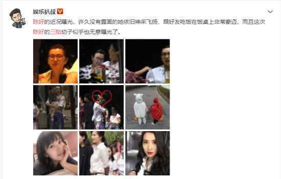 陈好三胎儿子曝光什么情况终于有儿子了吗