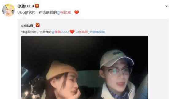 徐璐张铭恩官宣表白了?此前就被拍到在一起?