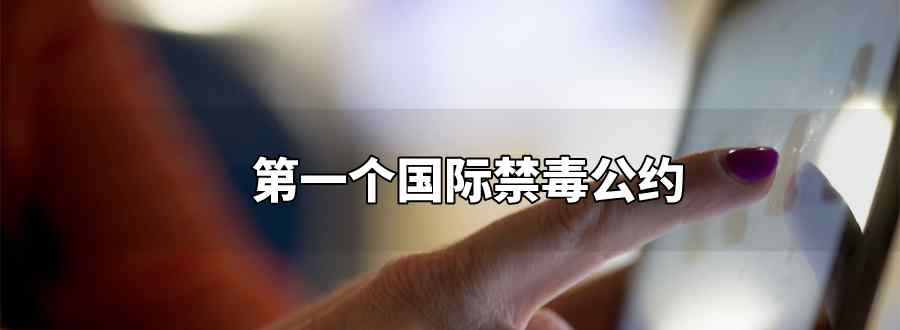 第一个国际禁毒公约