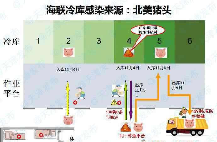 天津海联冷库感染来源为北美猪头 目前是什么情况？