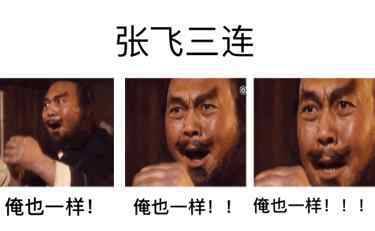 张飞图片 张飞表情包：俺也一样
