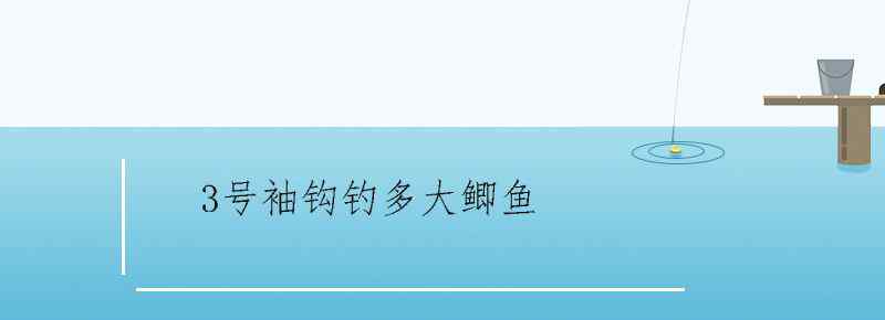3号袖钩钓多大鲫鱼