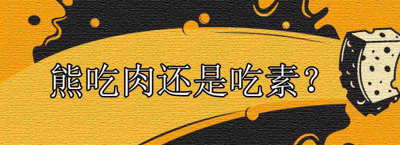 熊吃肉还是吃素文章配图