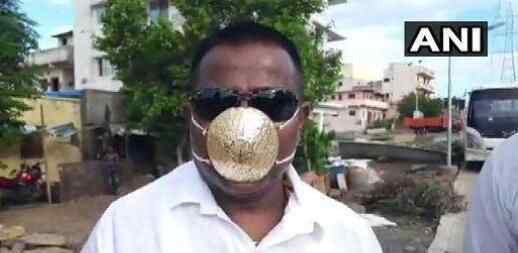 印度男子万元定制黄金口罩防疫 为什么引热议什么原因？