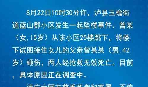 父亲欲接25楼跳下女儿被砸身亡 背后真相实在让人惊愕
