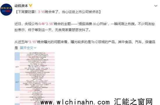 今年3·15这六种产品被点名 究竟发生了什么