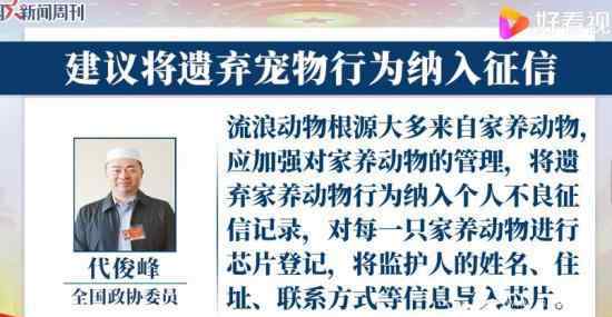 建议将遗弃宠物纳入不良征信记录 咋回事有哪些规定