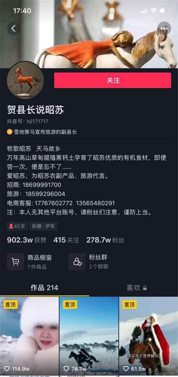 策马雪原女副县长贺娇龙已履新 伊犁州文旅局党组成员、副局长 对此大家怎么看？