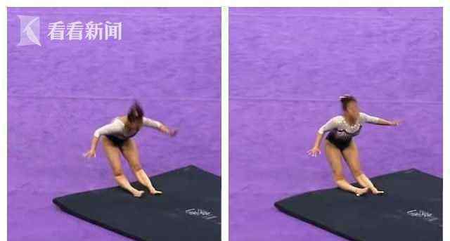 看着都疼女子体操选手空翻落地失误 双腿当场齐折断