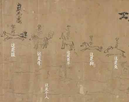 一千年前小朋友写的字