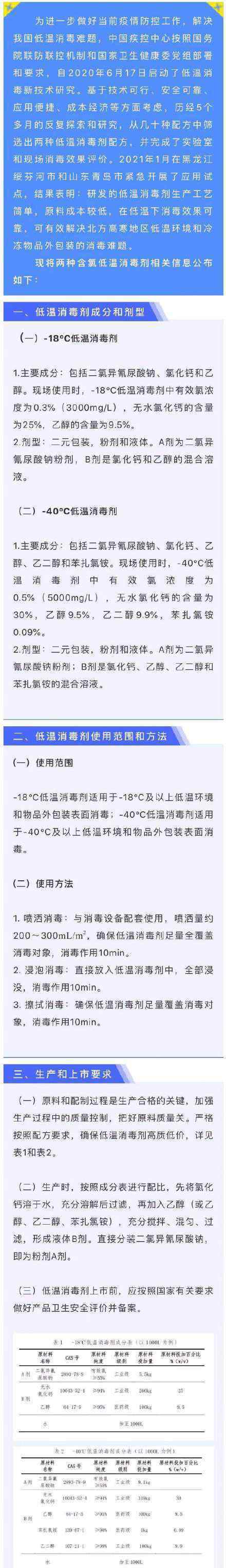 专门针对冷链的消毒剂来了