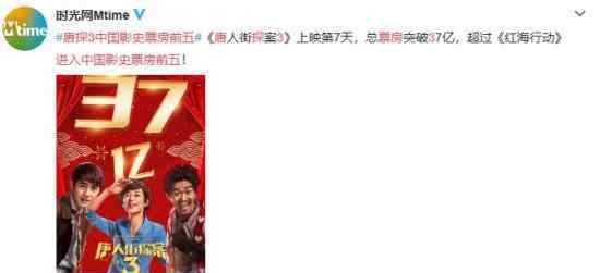 唐探3进入中国影史票房前五 对此大家怎么看？
