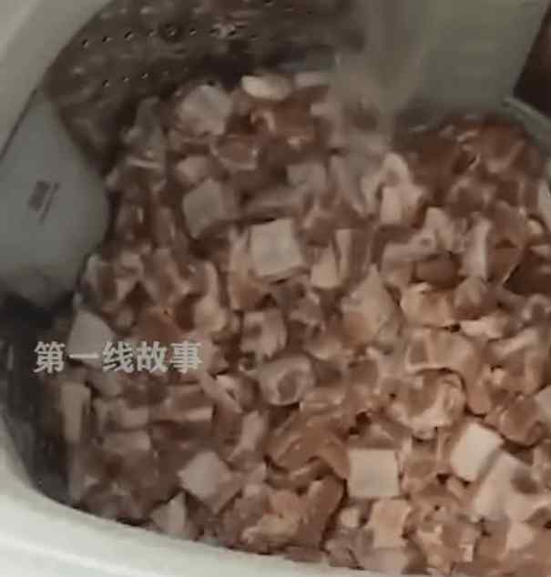 杭州小伙用洗衣机洗排骨