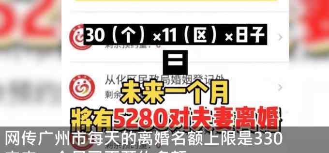 网传广州离婚名额2月已全部约满,未来一个月已无预约名额?
