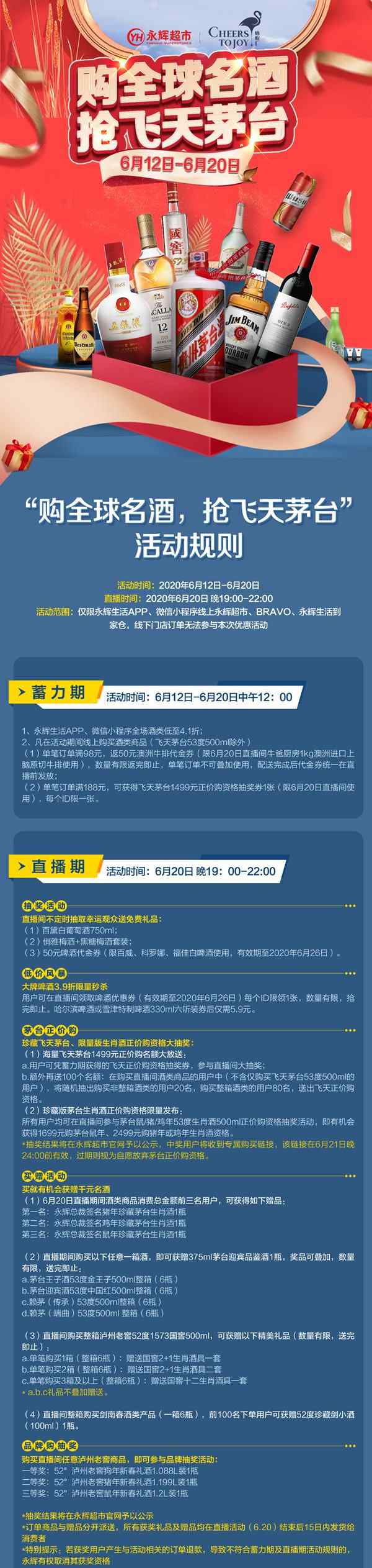 抢购活动 永辉超市1499元飞天茅台抢购活动火热进行中！