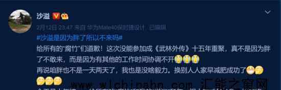沙溢回应没参加武林外传重聚 为什么会这样说